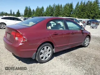 2008 Honda Civic LX z VIN 1HGFA16568L071361, wystawiony jako Copart lot #57340675 z przebiegiem 186 658 mil mil oraz Szkoda całkowita • Salvage title. Historia ofert i sprzedaży dostępna na DreamBid. Obrazek 3.