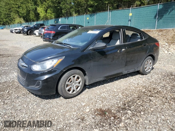 2013 Hyundai Accent GLS with VIN KMHCT4AE6DU350068, listed as a Copart auction lot 53785585 with Not Provided miles and Salvage Title. Bid and sale history available at carsss.com. Image 1.