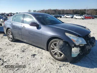 2011 Infiniti G25 x with VIN JN1DV6AR2BM651230, listed as a Copart auction lot 83217714 with 110,920 mi miles and Salvage Title. Bid and sale history available at DreamBid. Image 4.