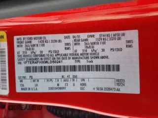 2021 Ford Ranger XL с VIN 1FTER4FHXMLD50241, выставлен на аукционе Copart как лот 31883992 с пробегом 4 043 миль миль и Списание • Salvage title. История ставок и продаж доступна на DreamBid. Изображение 10.