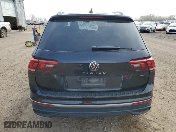 2024 Volkswagen Tiguan S with VIN 3VVFB7AX7RM164477, listed as a Copart auction lot 53334065 with 4,651 mi miles and Non repairable. Bid and sale history available at DreamBid. Image 6.