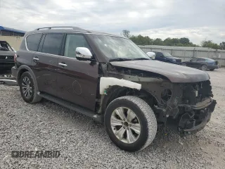 2017 Nissan Armada SV with VIN JN8AY2NDXH9003083, listed as a Copart auction lot 70241844 with 141,150 mi miles and Salvage Title. Bid and sale history available at carsss.com. Image 4.
