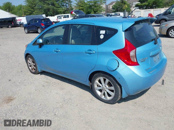 2014 Nissan Note S with VIN 3N1CE2CP7EL381412, listed as a IAAI auction lot 42425815 with 128,391 mi miles and . Bid and sale history available at DreamBid. Image 3.