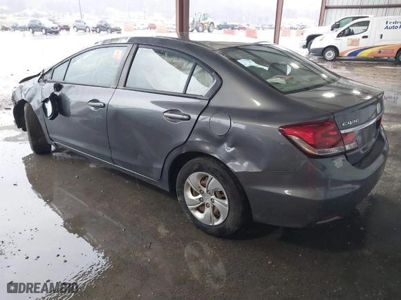 2015 Honda Civic Sedan LX with VIN 2HGFB2F55FH548939, listed as a IAAI auction lot 41592621 with 0 mi miles. Bid and sale history available at carsss.com. Image 3.