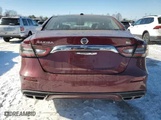 2020 Nissan Maxima SL with VIN 1N4AA6DV0LC376863, listed as a Copart auction lot 45686645 with 143,212 mi miles and Salvage Title. Bid and sale history available at carsss.com. Image 6.