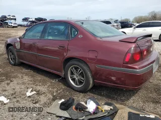 2002 Chevrolet Impala LS z VIN 2G1WH55K829312160, wystawiony jako Copart lot #54164335 z przebiegiem 107 203 mil mil oraz Szkoda całkowita • Salvage title. Historia ofert i sprzedaży dostępna na DreamBid. Obrazek 2.