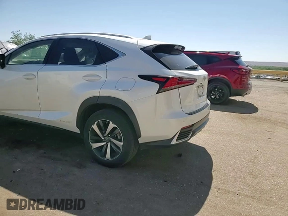 2020 Lexus NX 300h with VIN JTJGJRDZ9L5003508, listed as a Copart auction lot 56998115 with 49,174 mi miles and Salvage title. Bid and sale history available at DreamBid. Image 15.