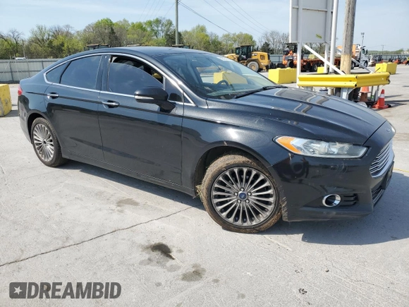 2013 Ford Fusion Titanium with VIN 3FA6P0K94DR354942, listed as a Copart auction lot 52551385 with 177,748 mi miles and Salvage Title. Bid and sale history available at DreamBid. Image 4.