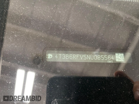 2022 Toyota RAV4 Hybrid XLE Premium with VIN 4T3B6RFV5NU085564, listed as a IAAI auction lot 42854215 with 49,616 mi miles and . Bid and sale history available at DreamBid. Image 4.
