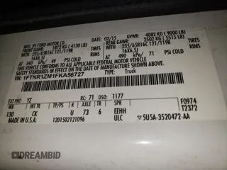2015 Ford Transit Cargo with VIN 1FTNR1ZM1FKA56727, listed as a Copart auction lot 47671315 with 234,617 mi miles and Salvage Title. Bid and sale history available at carsss.com. Image 13.