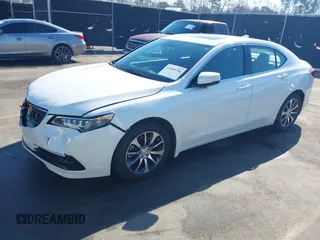2017 Acura TLX w/Technology Pkg with VIN 19UUB1F52HA010721, listed as a IAAI auction lot 41640746 with 110,883 mi miles. Bid and sale history available at carsss.com. Image 2.
