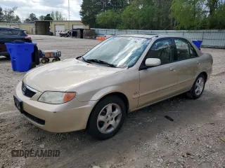 2001 Mazda Protege LX with VIN JM1BJ225810473897, listed as a Copart auction lot 52192045 with 145,839 mi miles and Salvage Title. Bid and sale history available at carsss.com. Image 1.