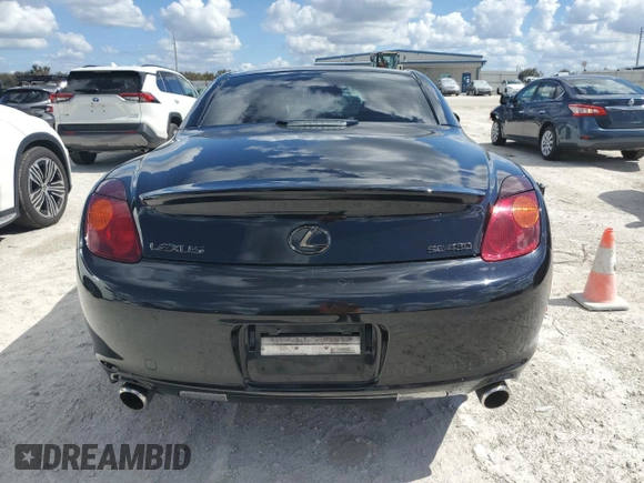 2005 Lexus SC 430 with VIN JTHFN48Y350061412, listed as a Copart auction lot 77746784 with 33,778 mi miles and Non Repairable. Bid and sale history available at DreamBid. Image 6.