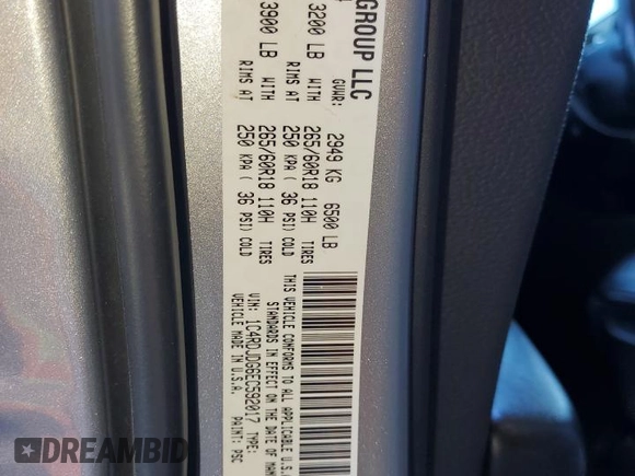 2014 Dodge Durango Limited with VIN 1C4RDJDG6EC592017, listed as a Copart auction lot 61428975 with 141,992 mi miles and Clean title. Bid and sale history available at DreamBid. Image 14.
