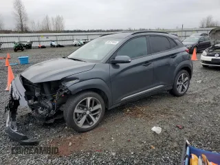2019 Hyundai Kona Ultimate with VIN KM8K5CA56KU373671, listed as a Copart auction lot 85727634 with 17,727 mi miles and Salvage Title. Bid and sale history available at carsss.com. Image 1.