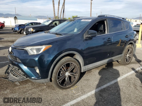 2017 Toyota RAV4 LE with VIN 2T3BFREV4HW660064, listed as a Copart auction lot 43660485 with 100,225 mi miles and Salvage Title. Bid and sale history available at DreamBid. Image 1.