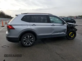 2022 Volkswagen Tiguan S with VIN 3VV0B7AX0NM057030, listed as a Copart auction lot 43189195 with 34,015 mi miles and Salvage title. Bid and sale history available at DreamBid. Image 3.
