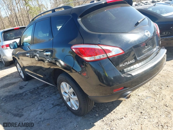 2011 Nissan Murano SV with VIN JN8AZ1MW2BW177233, listed as a IAAI auction lot 41674666 with 132,200 mi miles. Bid and sale history available at carsss.com. Image 3.
