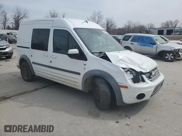 2013 Ford Transit Connect XLT with VIN NM0KS9BN3DT125902, listed as a Copart auction lot 48429465 with 131,065 mi miles and Salvage title. Bid and sale history available at DreamBid. Image 4.