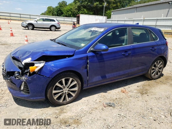 2019 Hyundai Elantra GT with VIN KMHH35LE6KU117149, listed as a Copart auction lot 59414694 with 35,976 mi miles and Salvage Title. Bid and sale history available at carsss.com. Image 1.