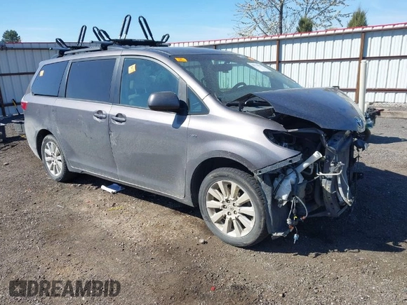 2016 Toyota Sienna LE with VIN 5TDJK3DC9GS130774, listed as a IAAI auction lot 42033495 with 228,289 mi miles. Bid and sale history available at carsss.com. Image 1.