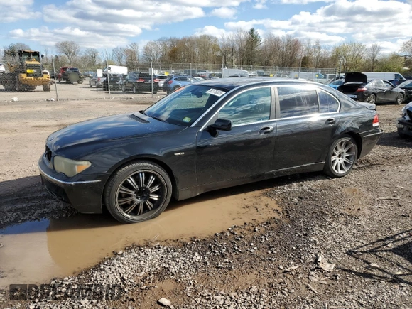 2003 BMW 7 Series 745Li with VIN WBAGN63403DR13725, listed as a Copart auction lot 52175805 with Not Provided miles and Salvage Title. Bid and sale history available at carsss.com. Image 1.