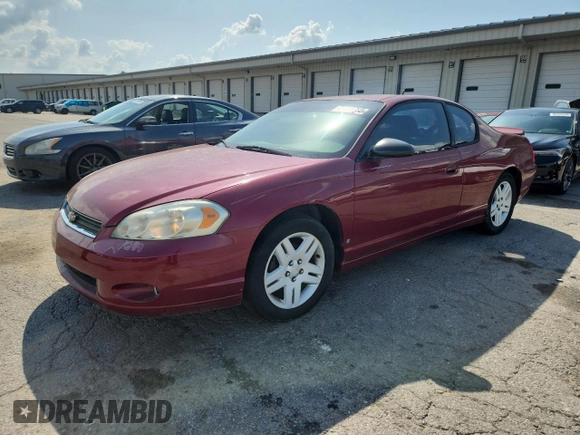 2006 Chevrolet Monte Carlo LTZ with VIN 2G1WN161769302703, listed as a Copart auction lot 62342785 with 190,005 mi miles and Clean title. Bid and sale history available at DreamBid. Image 1.