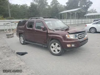 2011 Honda Ridgeline RTL with VIN 5FPYK1F58BB006887, listed as a Copart auction lot 75165964 with 153,615 mi miles and Salvage Title. Bid and sale history available at carsss.com. Image 4.