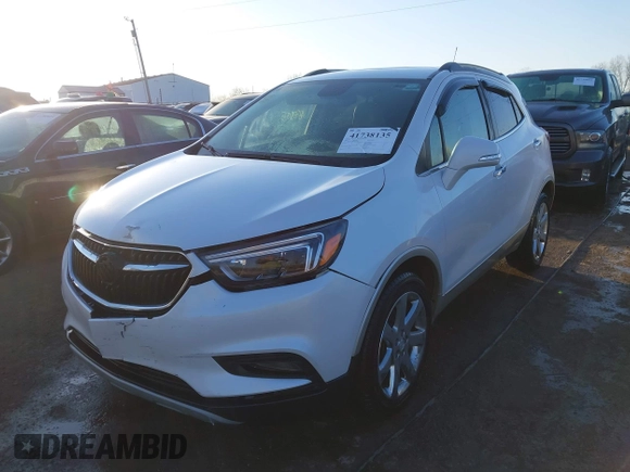 2017 Buick Encore Essence with VIN KL4CJCSB0HB059182, listed as a IAAI auction lot 41738135 with 110,887 mi miles and . Bid and sale history available at carsss.com. Image 17.
