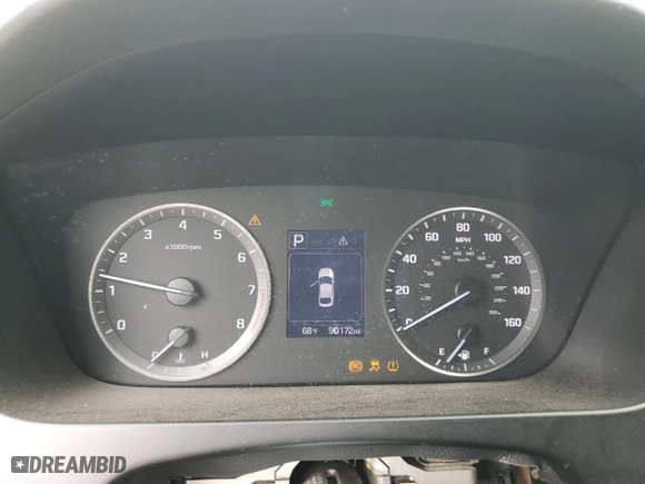 2017 Hyundai Sonata 2.4L with VIN 5NPE24AF8HH488669, listed as a Copart auction lot 51611265 with 90,172 mi miles and Salvage Title. Bid and sale history available at carsss.com. Image 9.