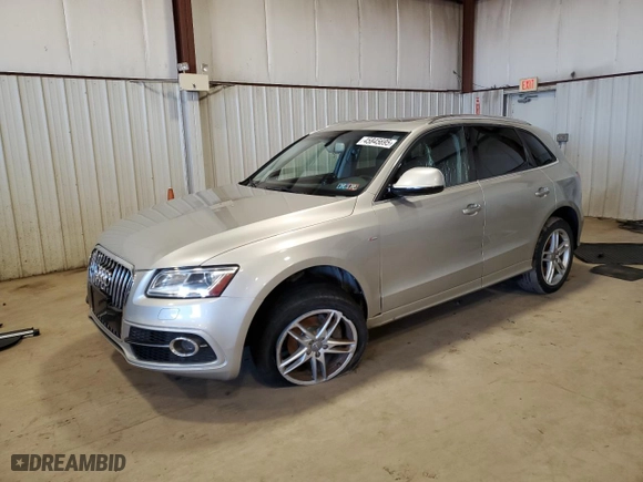 2015 Audi Q5 Premium Plus with VIN WA1DGAFP3FA105314, listed as a Copart auction lot 45845695 with 126,108 mi miles and Salvage Title. Bid and sale history available at carsss.com. Image 1.