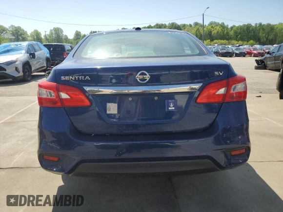 2017 Nissan Sentra SV with VIN 3N1AB7APXHY263216, listed as a Copart auction lot 54137725 with 247,613 mi miles and Clean Title. Bid and sale history available at carsss.com. Image 6.