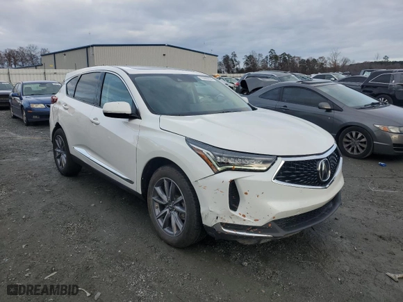 2022 Acura RDX w/Technology Package with VIN 5J8TC1H5XNL007460, listed as a Copart auction lot 79285954 with 24,066 mi miles and Salvage Title. Bid and sale history available at carsss.com. Image 4.