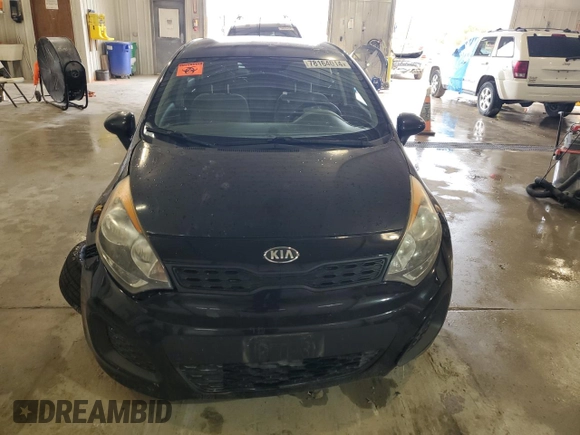 2014 Kia Rio LX with VIN KNADM5A30E6415218, listed as a Copart auction lot 78164014 with 0 mi miles and Salvage Title. Bid and sale history available at carsss.com. Image 5.