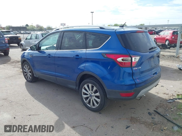 2017 Ford Escape Titanium with VIN 1FMCU0JD1HUA30076, listed as a IAAI auction lot 42024777 with 110,467 mi miles. Bid and sale history available at carsss.com. Image 3.