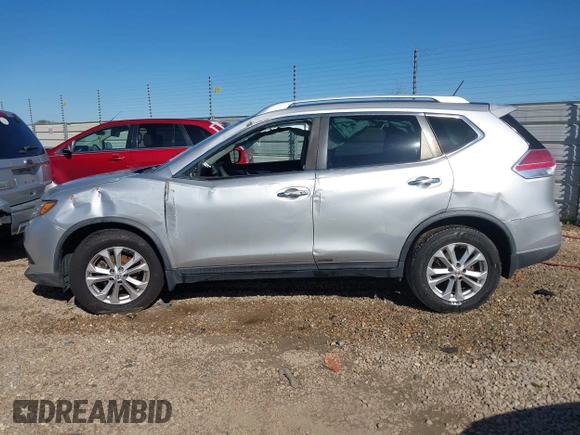2016 Nissan Rogue SV with VIN KNMAT2MT6GP714311, listed as a IAAI auction lot 41802626 with 86,660 mi miles. Bid and sale history available at carsss.com. Image 14.