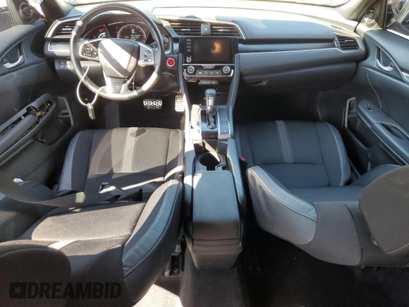 2019 Honda Civic Sedan Sport with VIN 2HGFC2F80KH605890, listed as a Copart auction lot 48865145 with 37,424 mi miles and Salvage Title. Bid and sale history available at carsss.com. Image 8.