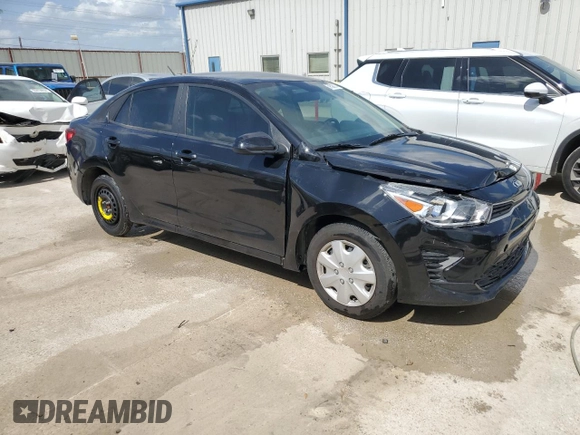 2022 Kia Rio S with VIN 3KPA24AD5NE441693, listed as a Copart auction lot 59538034 with 23,894 mi miles and Clean Title. Bid and sale history available at DreamBid. Image 4.