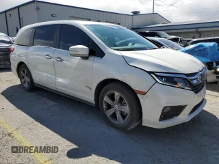 2018 Honda Odyssey EX-L with VIN 5FNRL6H72JB058195, listed as a Copart auction lot 51543075 with 84,625 mi miles and Salvage Title. Bid and sale history available at carsss.com. Image 4.
