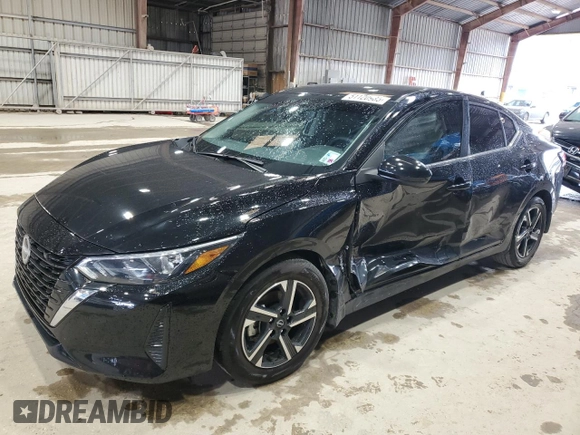 2024 Nissan Sentra SV with VIN 3N1AB8CV9RY342346, listed as a Copart auction lot 51120985 with 6,739 mi miles and Salvage Title. Bid and sale history available at DreamBid. Image 1.