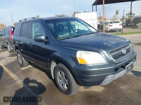 2005 Honda Pilot EX-L with RES with VIN 2HKYF18645H506134, listed as a IAAI auction lot 41169408 with 183,979 mi miles. Bid and sale history available at carsss.com. Image 1.