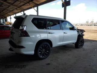 2021 Lexus GX with VIN JTJAM7BX4M5284699, listed as a Copart auction lot 47581465 with 85,718 mi miles and Salvage Title. Bid and sale history available at carsss.com. Image 3.