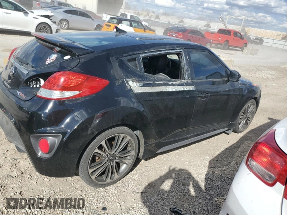 2016 Hyundai Veloster Turbo with VIN KMHTC6AE3GU264278, listed as a Copart auction lot 49557415 with Not provided miles and Clean title. Bid and sale history available at DreamBid. Image 3.