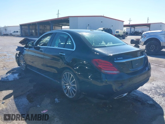 2018 Mercedes-Benz C with VIN 55SWF4JB1JU273692, listed as a IAAI auction lot 41827588 with 23,325 mi miles. Bid and sale history available at carsss.com. Image 3.