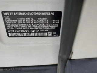 2022 BMW X1 xDrive28i with VIN WBXJG9C06N5U54122, listed as a Copart auction lot 45427915 with 46,803 mi miles and Salvage Title. Bid and sale history available at carsss.com. Image 12.