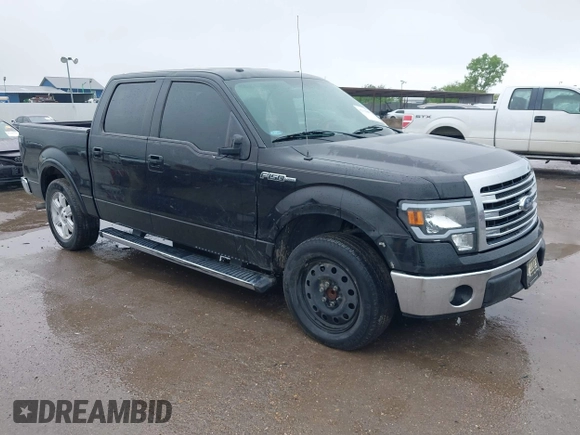 2014 Ford F-150 XL with VIN 1FTFW1CF0EKE18987, listed as a IAAI auction lot 42115989 with 195,373 mi miles and . Bid and sale history available at DreamBid. Image 1.