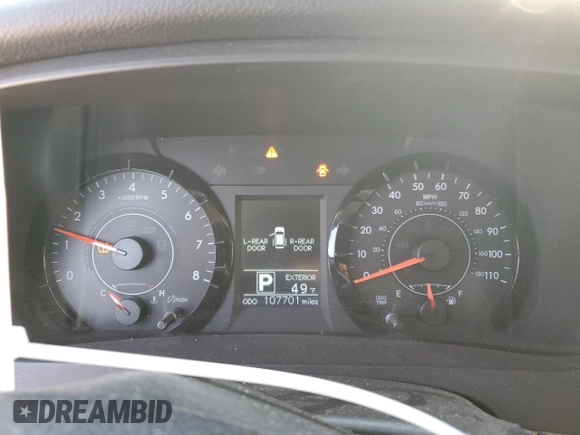 2015 Toyota Sienna LE AAS with VIN 5TDKK3DCXFS627254, listed as a Copart auction lot 49837295 with 107,701 mi miles and Salvage Title. Bid and sale history available at DreamBid. Image 9.