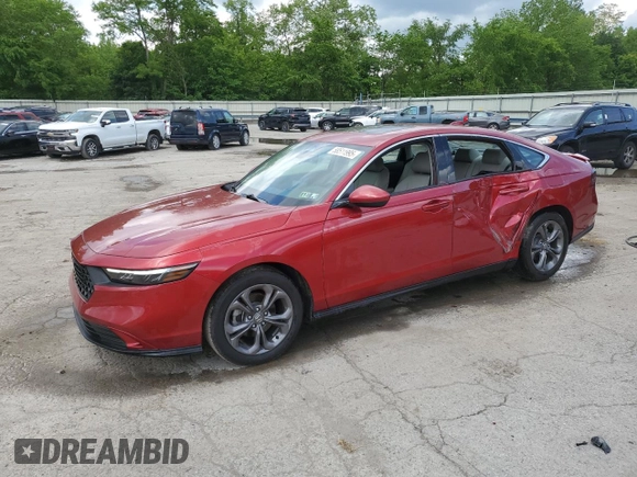 2024 Honda Accord EX with VIN 1HGCY1F36RA049869, listed as a Copart auction lot 58511995 with 3,284 mi miles and Salvage title. Bid and sale history available at DreamBid. Image 1.