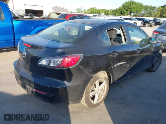 2013 Mazda 3 i SV with VIN JM1BL1TF7D1745060, listed as a IAAI auction lot 41985303 with 132,625 mi miles. Bid and sale history available at carsss.com. Image 4.