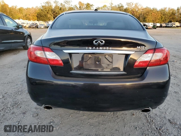 2011 Infiniti M37 with VIN JN1BY1ARXBM375154, listed as a Copart auction lot 77981324 with 124,931 mi miles and Salvage Title. Bid and sale history available at carsss.com. Image 6.
